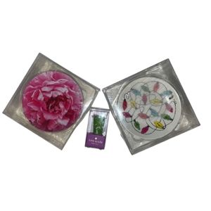 Kate Spade Tidbit Plates & Bottle Stopper